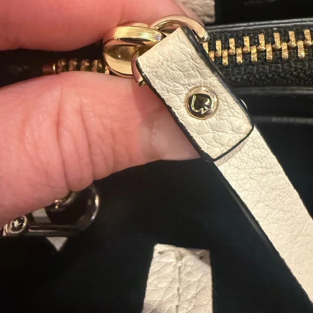 Kate Spade Cream Satchel with Tassels